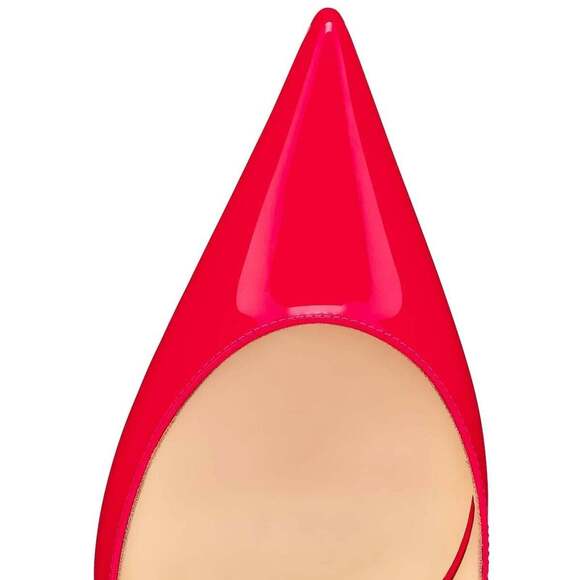 Christian Louboutin Clare Sling 80 Rose Pink Patent Fluo Slingback Heel Pump 36 - Picture 6 of 11